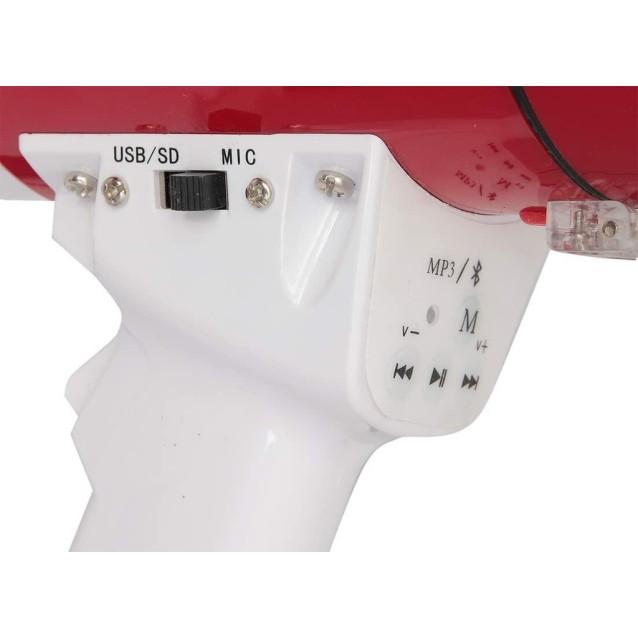 LTC MEGA50W Φορητός Τηλεβόας Ισχύος 50Watt Με Δυνατότητα Εγγραφής Μηνύματος Και Εμβέλεια Έως 600 Μέτρα
