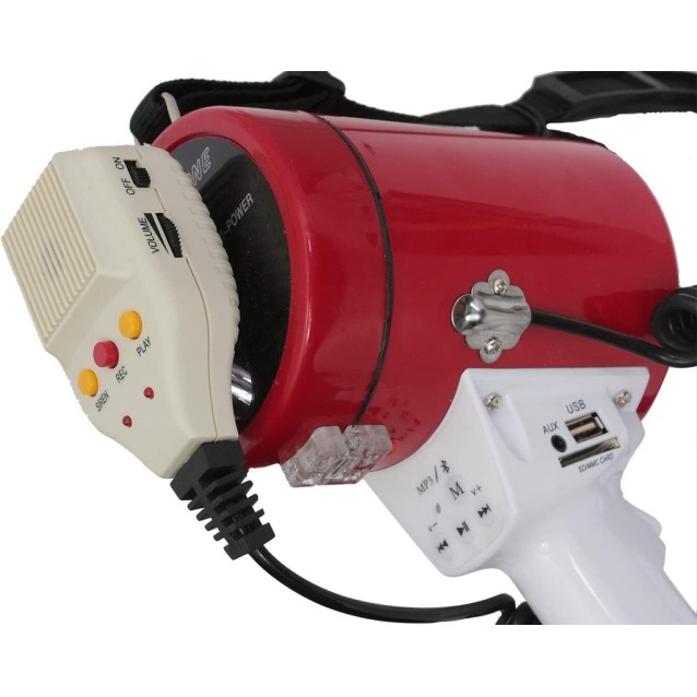 LTC MEGA50W Φορητός Τηλεβόας Ισχύος 50Watt Με Δυνατότητα Εγγραφής Μηνύματος Και Εμβέλεια Έως 600 Μέτρα