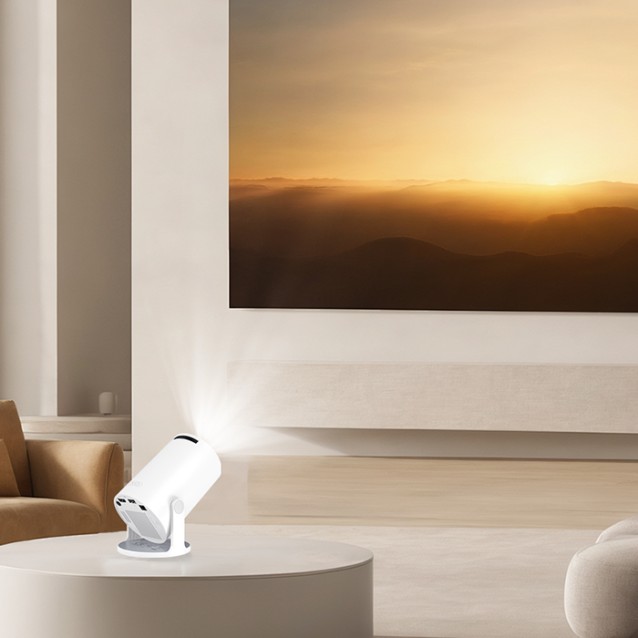 XO FF03 Mini φορητός projector σε λευκό χρώμα