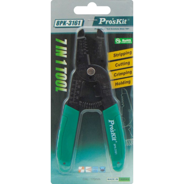 ΑΠΟΓΥΜΝΩΤΗΣ ΠΡΕΣΣΑ ΚΟΦΤΗΣ 0.9-5.5mm² 8PK-3161 T/PRO'SKIT