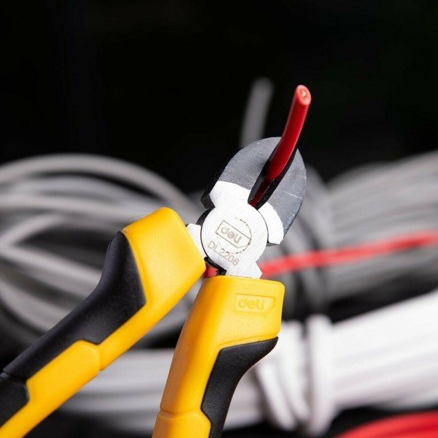 DELI πλαγιοκόφτης DL2206 με αντιολισθητικές λαβές, 17cm