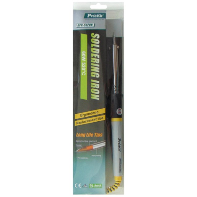ΚΟΛΛΗΤΗΡΙ ΑΠΛΟ 60W ΕΡΓΟΝΟΜΙΚΗ ΛΑΒΗ 8PK-S120NB-60 S/PRO'SKIT