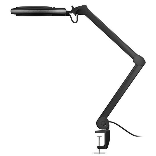 GOOBAY 65575 Επιτραπέζιος μεγεθυντικός φακός πάγκου εργασίας με λυχνία LED 650lm, 8W, μαύρο