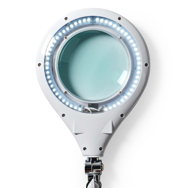 Mεγεθυντικός φακός με λυχνία LED 720lm με δυνατότητα ρύθμισης της φωτεινότητας, σε άσπρο χρώμα.NEDIS MAGL3WT
