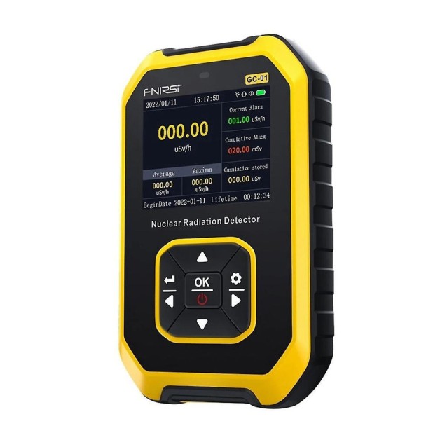 FNIRSI ψηφιακός μετρητής ακτινοβολίας GC-01, β/γ/Χ ακτίνες, επαναφορτιζόμενος