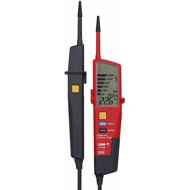 UNI-T μετρητής τάσης AC/DC UT18D, αδιάβροχος IP65, 12V έως 690V