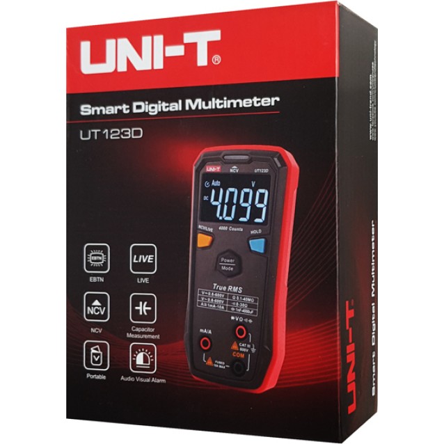 UNI-T ψηφιακό πολύμετρο UT123D, True RMS, NCV, AC/DC
