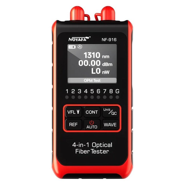 NOYAFA tester καλωδίων οπτικής ίνας NF-916, 850-1650nm, -60~8dBm