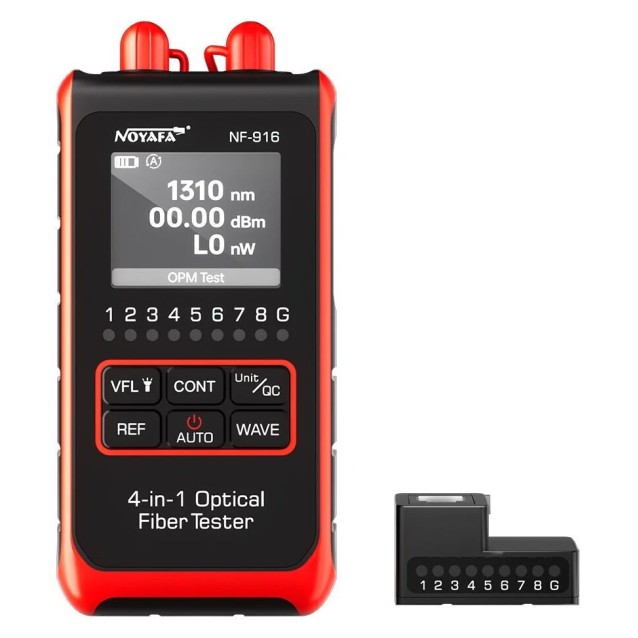 NOYAFA tester καλωδίων οπτικής ίνας NF-916, 850-1650nm, -60~8dBm