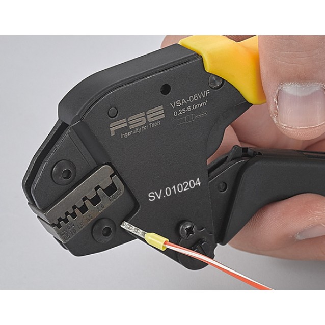 ΠΡΕΣΣΑ ΑΚΡΟΔΕΚΤΩΝ ΣΩΛΗΝΩΤΩΝ (ΑΚΡΟΧΙΤΩΝΙΩΝ) MINI ΡΥΘΜΙΖΟΜΕΝΗ (0.25-6mm²) VSA-06WF FSE