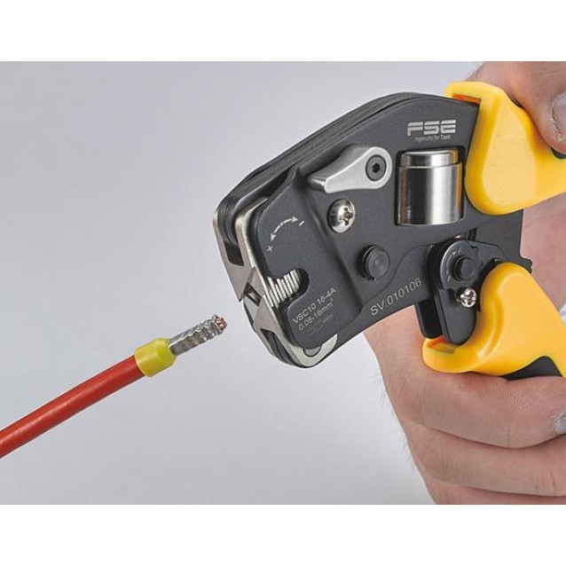 ΠΡΕΣΣΑ ΑΚΡΟΔΕΚΤΩΝ ΣΩΛΗΝΩΤΩΝ (ΑΚΡΟΧΙΤΩΝΙΩΝ) MINI ΡΥΘΜΙΖΟΜΕΝΗ (0.08-16mm²) VSC10 16-4A FSE