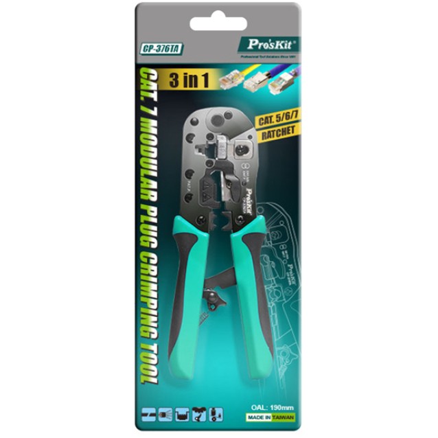 ΠΡΕΣΣΑ ΤΗΛΕΦΩΝΙΚΗ ΜΕΤΑΛΛΙΚΗ 8P8C CAT7 CP-376TA T/PRO'SKIT