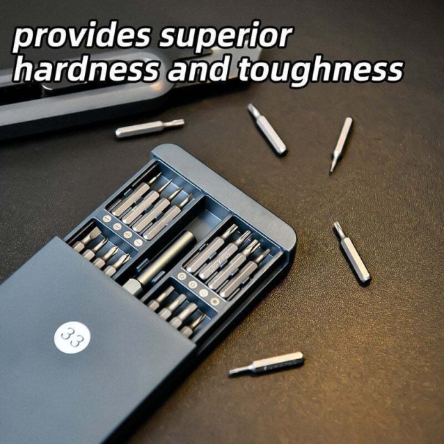 DELI σετ κατσαβίδι ακριβείας DL241033 με 32 μύτες, με θήκη, 33τμχ