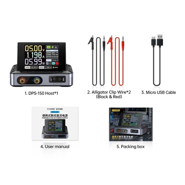 FNIRSI μίνι τροφοδοτικό πάγκου DPS-150, 150W