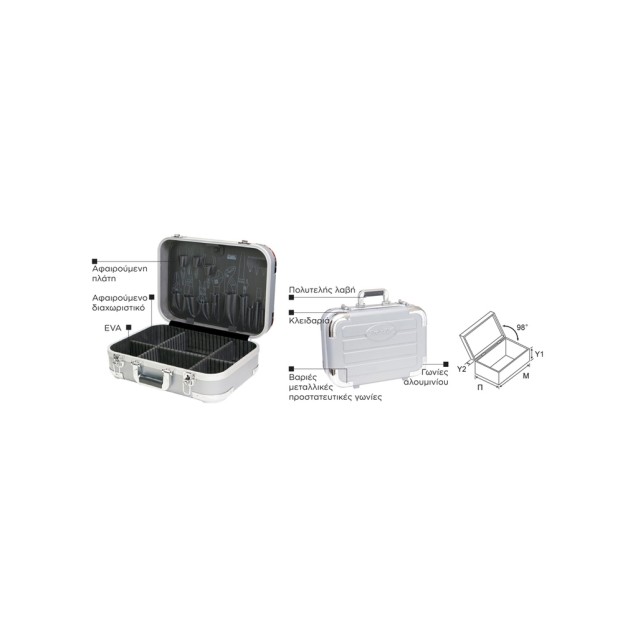 ΒΑΛΙΤΣΑ ΕΡΓΑΛΕΙΩΝ ΕΝΙΣΧΥΜ. 463X331X171 TC-2009 S/PRO'SKIT