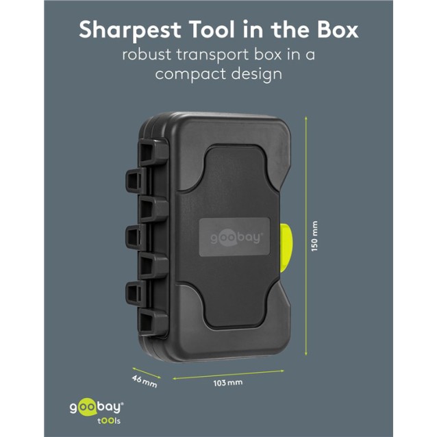 GOOBAY σετ τρυπάνια 77847 για ξύλο, χάλυβας άνθρακα, 3–10mm, κυλινδρικό, 15τμχ