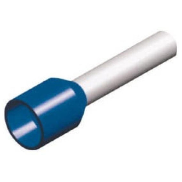 ΑΚΡΟΔΕΚΤΗΣ ΣΩΛΗΝΩΤΟΣ ΜΥΤΗ (ΑΚΡΟΧΙΤΩΝΙΟ) ΚΑΛΩΔΙΟΥ 0.75mm² ΜΠΛΕ E7508 CHS- 100 ΤΕΜΑΧΙΑ