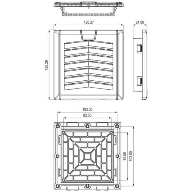 ΑΝΕΜΙΣΤΗΡΑΣ 80X80X38 230VAC ΡΟΥΛΕΜΑΝ ΜΕ ΦΙΛΤΡΟ 120X120X24 NTL-FF120 NAL