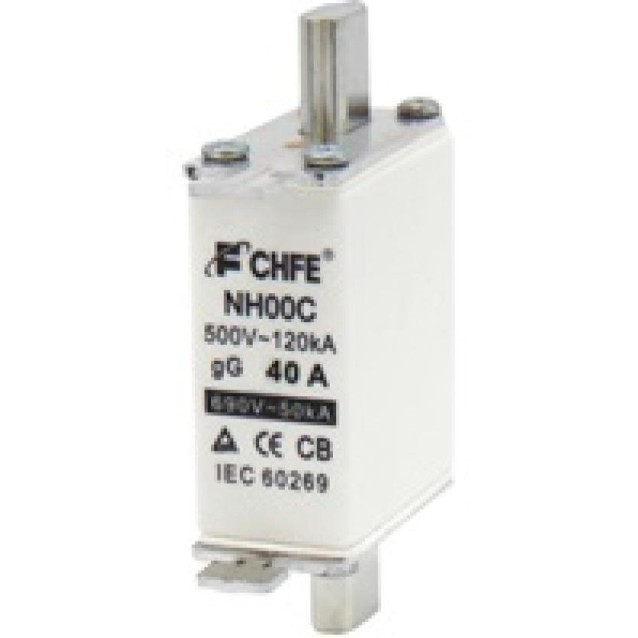ΑΣΦΑΛΕΙΑ ΜΑΧΑΙΡΩΤΗ NH00C COMPACT 40A gL-gG CHF ΤΕΜΑΧΙΟ ΑΣΦΑΛΕΙΑ ΜΑΧΑΙΡΩΤΗ NH00C COMPACT 40A gL-gG CHF ΤΕΜΑΧΙΟ