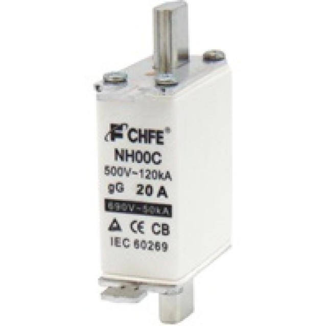 ΑΣΦΑΛΕΙΑ ΜΑΧΑΙΡΩΤΗ NH00C COMPACT 20A gL-gG CHF ΤΕΜΑΧΙΟ ΑΣΦΑΛΕΙΑ ΜΑΧΑΙΡΩΤΗ NH00C COMPACT 20A gL-gG CHF ΤΕΜΑΧΙΟ