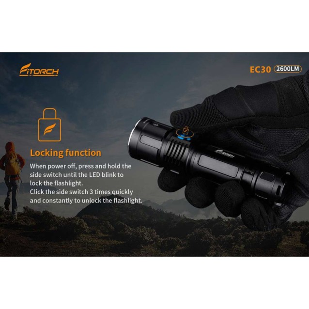 FITORCH EC30 ΦΑΚΟΣ LED 2600lm ΥΨΗΛΗΣ ΦΩΤΕΙΝΟΤΗΤΑΣ