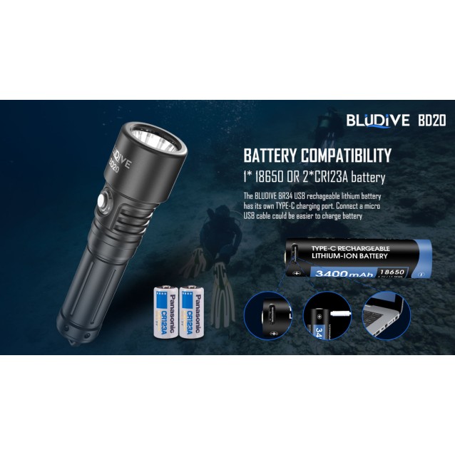 BLUDIVE SP-BD20 ΚΑΤΑΔΥΤΙΚΟΣ ΦΑΚΟΣ 1200LM
