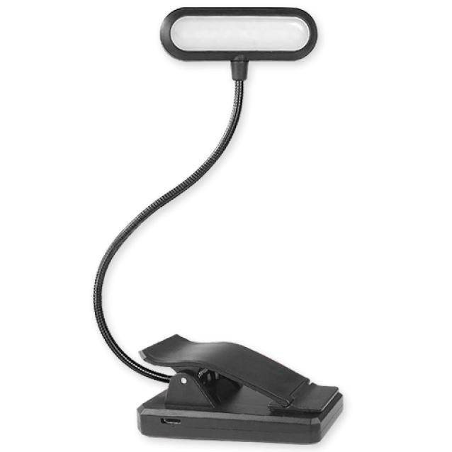 HBL-0906 BOOK LIGHT - ΕΠΑΝΑΦΟΡΤΙΖΟΜΕΝΟΣ ΦΑΚΟΣ LED ΜΕ ΚΛΙΠ ( ΜΑΝΤΑΛΑΚΙ )