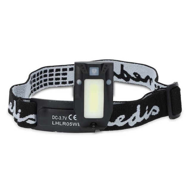 Nedis Επαναφορτιζόμενος φακός κεφαλής με φωτεινότητα 180 lumens LHLR05WBK
