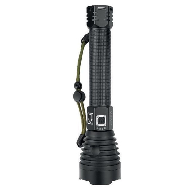 SONORA TACTICAL Αλουμινένιος Επαναφορτιζόμενος Φακός LED, 2000lm