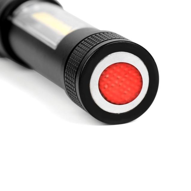 ESPERANZA φορητός φακός LED EOT070, 250lm, IPX3, zoom, με μαγνήτη, μαύρος