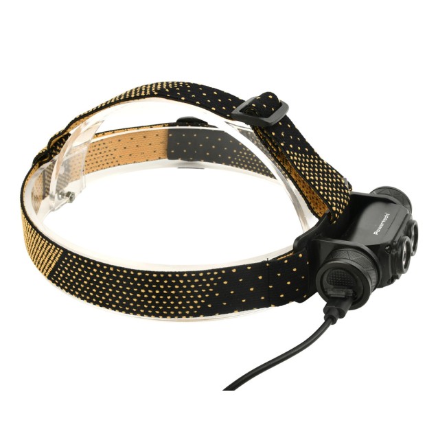 POWERTECH LED φακός κεφαλής PT-1549, επαναφορτιζόμενος, 1000lm, IP44, μαύρος