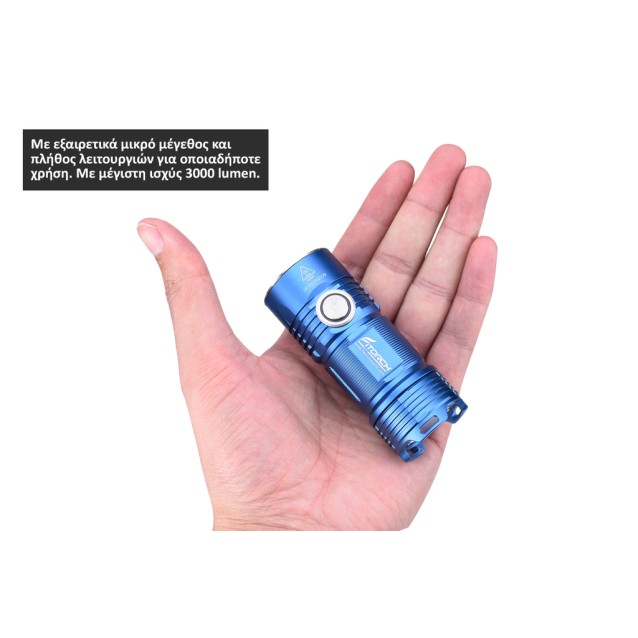 FITORCH P25 ΦΑΚΟΣ LED 3000lm ΥΨΗΛΗΣ ΑΠΟΔΟΣΗΣ ΜΠΛΕ SPECIAL EDITION
