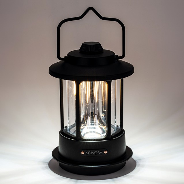 SONORA AMELIA BLACK Επαναφορτιζόμενο φαναράκι LED εξωτερικού χώρου, 5W