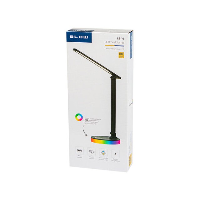 Φωτιστικό γραφείου LED RGB LB-16 Blow μαύρο