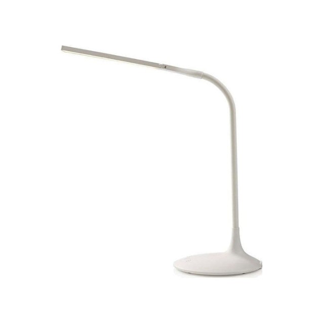 Nedis Επαναφορτιζόμενο Φωτιστικό Γραφείου LED με Εύκαμπτο Βραχίονα 44x40x37cm Λευκό(NEDLTLG3M1WT4)
