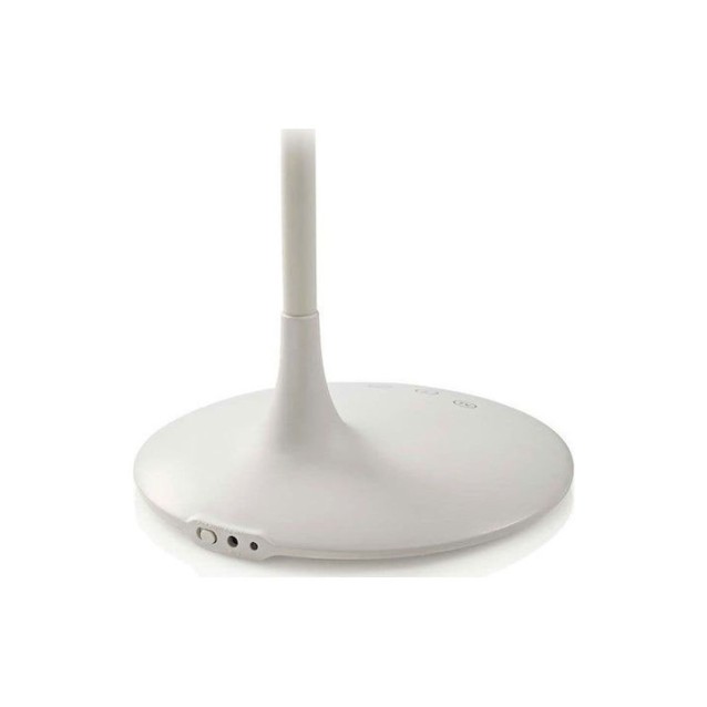 Nedis Επαναφορτιζόμενο Φωτιστικό Γραφείου LED με Εύκαμπτο Βραχίονα 44x40x37cm Λευκό(NEDLTLG3M1WT4)