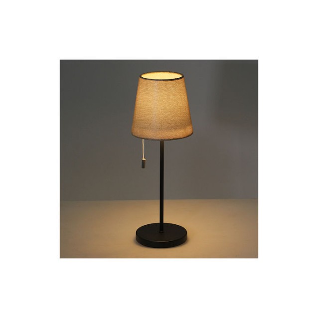 SONORA SARA BLACK Επαναφορτιζόμενο επιτραπέζιο φωτιστικό LED με ασύρματη φόρτιση, 1.8W.