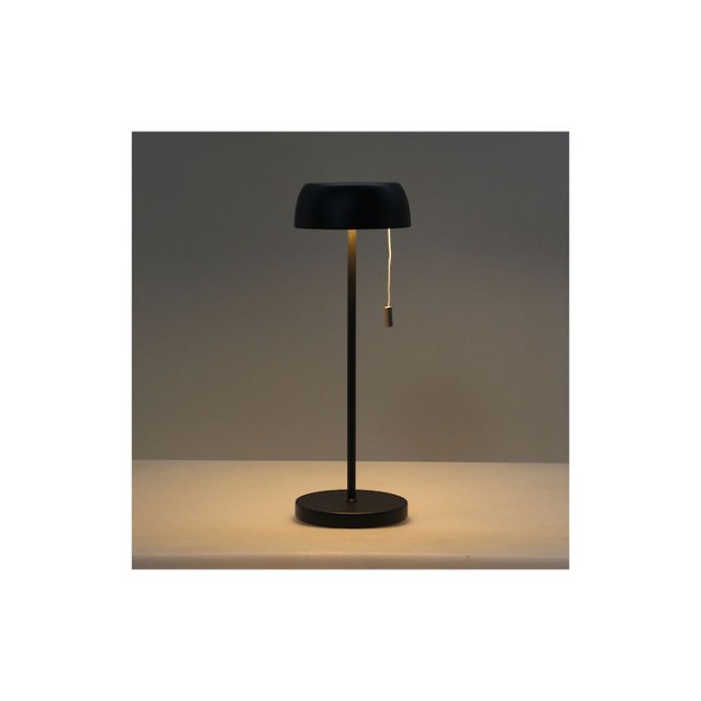 SONORA CLAIRE BLACK Επαναφορτιζόμενο επιτραπέζιο φωτιστικό LED με ασύρματη φόρτιση, 2.2W