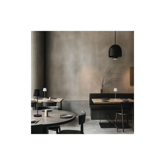 SONORA ISABELLA WHITE Επαναφορτιζόμενο επιτραπέζιο φωτιστικό LED με ασύρματη φόρτιση, 2.3W