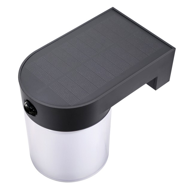 POWERTECH LED ηλιακό φωτιστικό PT-1520 με αισθητήρα κίνησης, 4W, 2000mAh, μαύρο