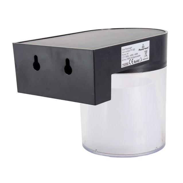 POWERTECH LED ηλιακό φωτιστικό PT-1520 με αισθητήρα κίνησης, 4W, 2000mAh, μαύρο