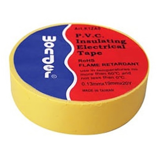ΤΑΙΝΙΑ ΜΟΝΩΤΙΚΗ PVC 0.13X19X20Y K1ZA0 ΚΙΤΡΙΝΗ WND