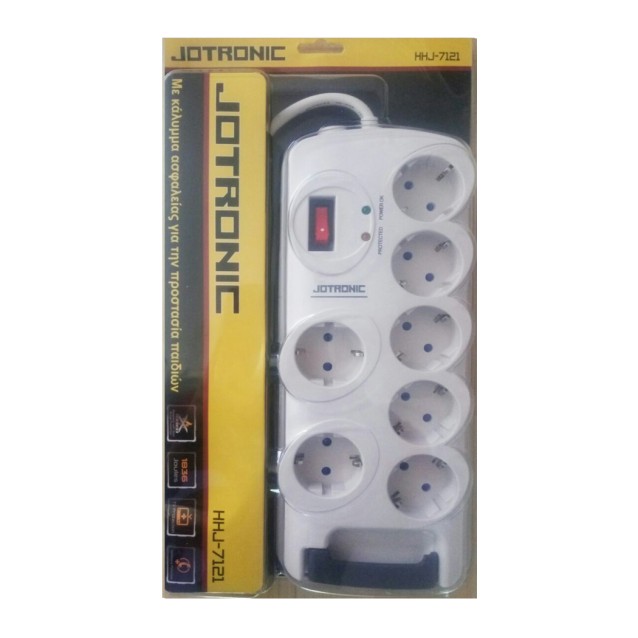 ΠΟΛΥΠΡΙΖΟ ΑΣΦΑΛΕΙΑΣ 7 ΘΕΣΕΩΝ 7121/ 1836 JOULES-ΠΡΟΣΤΑΣΙΑ ΤΗΛΕΦΩΝΟΥ & ΚΕΡΑΙΑΣ TV