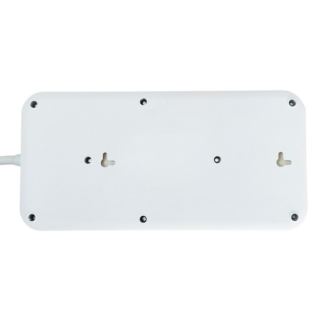 POWERTECH πολύπριζο ασφαλείας PT-1534, 8 θέσεων, 16A, 1.5m, λευκό