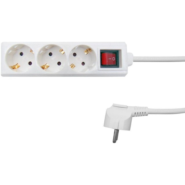 ΠΟΛΥΠΡΙΖΟ ΑΣΦΑΛΕΙΑΣ ΜΕ ΔΙΑΚΟΠΤΗ 3 ΘΕΣΕΩΝ 3X1.5 3m ΛΕΥΚΟ G03MK BNG