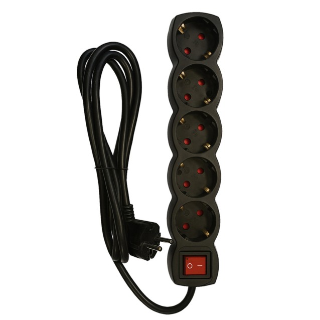 SLGE-905K ΜΑΥΡΟ ΠΟΛΥΠΡΙΖΟ 5-ΘΕΣΕΩΝ ΜΕ ΔΙΑΚΟΠΤΗ SLGE-905K ΜΑΥΡΟ ΠΟΛΥΠΡΙΖΟ 5-ΘΕΣΕΩΝ ΜΕ ΔΙΑΚΟΠΤΗ