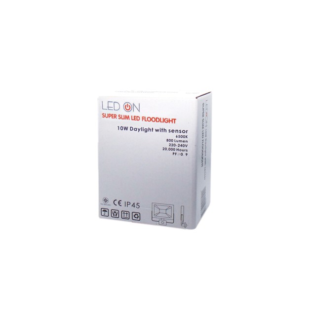 ΠΡΟΒΟΛΕΑΣ LED 10W 220-240VAC (DL) ΑΙΣΘ. 800LM QY-2601 QNG