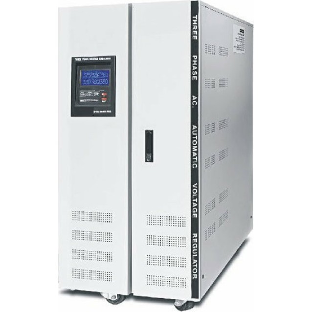 ΣΤΑΘΕΡΟΠΟΙΗΤΗΣ-ΡΥΘΜΙΣΤΗΣ ΤΑΣΗΣ 50KVA ΤΡΙΦΑΣΙΚΟΣ SERVO LCD (PSCR50) KEBO