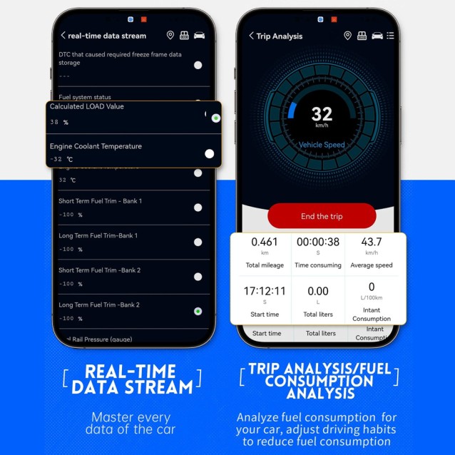 FNIRSI διαγνωστικό αυτοκινήτου OBD II FD10, Bluetooth