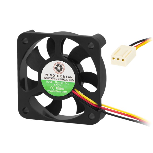 Ανεμιστήρας 12V 50X50X10mm 3W με Κουζινέτο